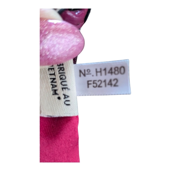 Coach Peyton Burgundy Black White Glen Plaid Coated Canvas Wristlet - Picture 9 of 14